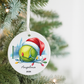 Tennis Ball Christmas Ornament — Personalized ‘Angelina’ Holiday Decoration