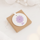 Personalized Purple Mandala Ceramic Ornament — Custom Name Holiday Décor