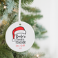 Ceramic Ornament — "Santa's Favorite Teacher" Personalized Christmas Gift