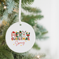 Christmas Ornament — 'Merry Christmas' Personalized Ceramic Decoration