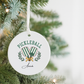 Pickleball Ceramic Ornament — Custom Name Holiday Decoration