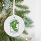 Plant Lady Ceramic Ornament — Personalized Monstera Decoration (Rooted • Growing • Reaching for the Light)