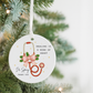 Doctor Stethoscope Christmas Ornament — "Healing Is a Work of Heart" Ceramic Holiday Gift