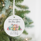First Christmas in Our New Home Ceramic Ornament — Personalized New Home Holiday Decoration