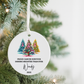 Cancer Survivor Ornament — Personalized ‘Proud Cancer Survivor: Shining Brighter Than Ever’ Ceramic Christmas Decoration (Name & Year)