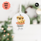 Pekingese Mama Ceramic Ornament — Personalized Dog Mom Christmas Decoration