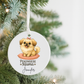 Pekingese Mama Ceramic Ornament — Personalized Dog Mom Christmas Decoration