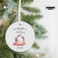 Personalized 'Granddaughter's 1st Christmas' Ceramic Ornament — Baby Newborn Keepsake