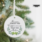 Ceramic Ornament — "Never Forget the Difference That You Make" Inspirational Holiday Decoration